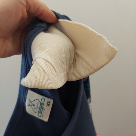 Synee Apparel Vintage Blue Gray Cotton Native Inspired T-Shirt - Picture 8 of 8